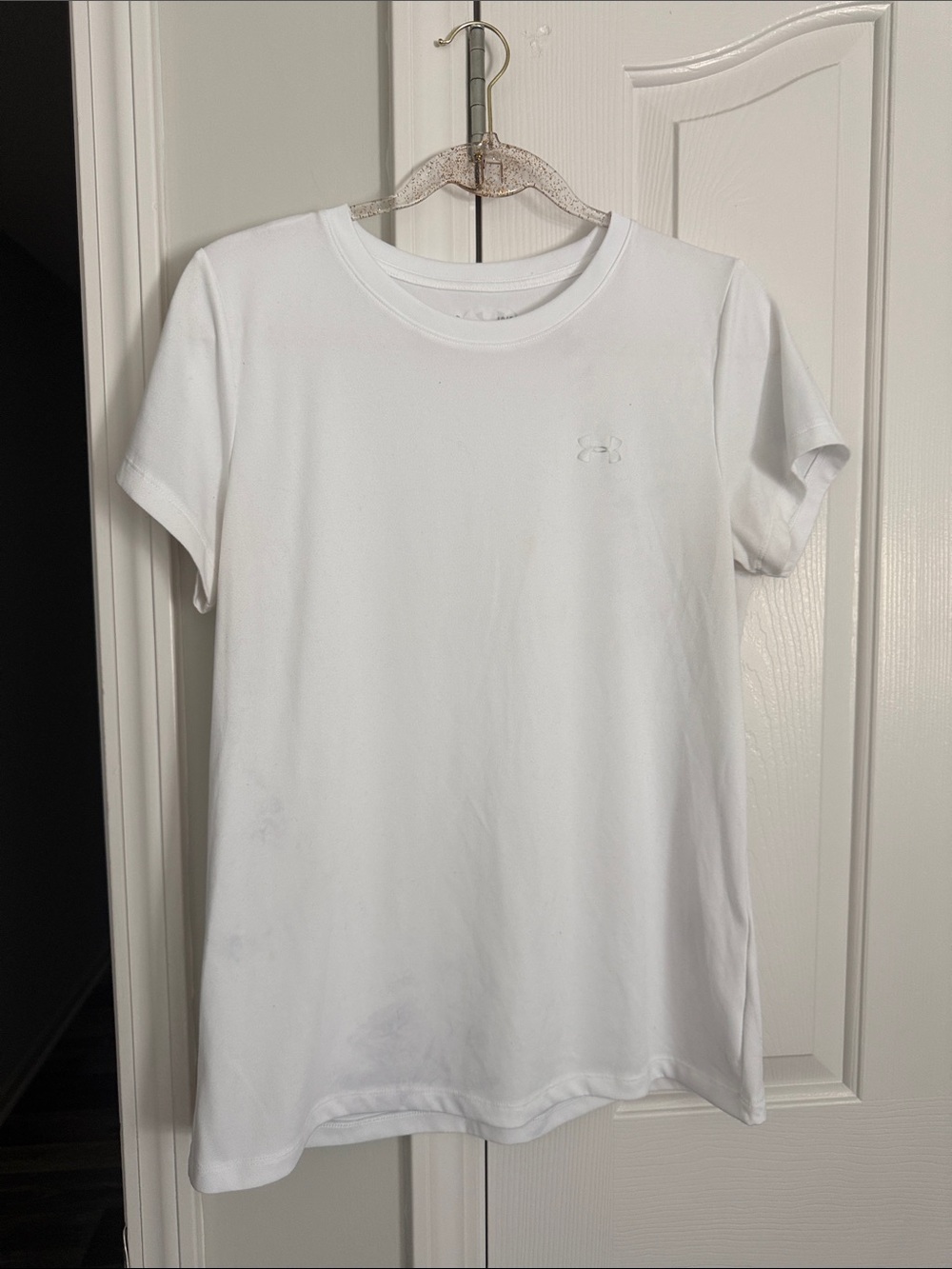 Under Armour White Crewneck Performance Tee